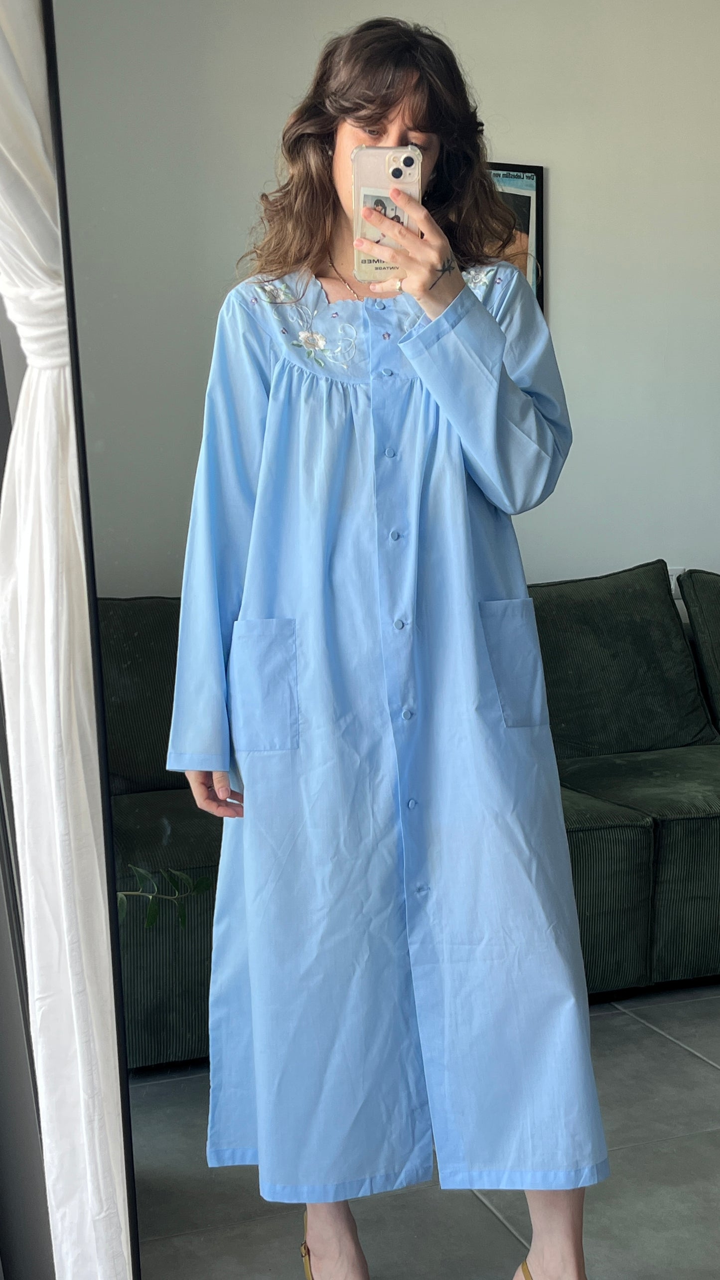 Long Embroidered Nightgown