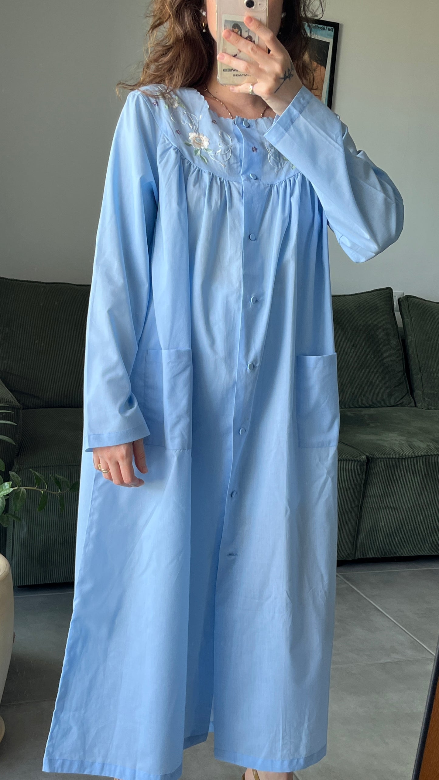 Long Embroidered Nightgown