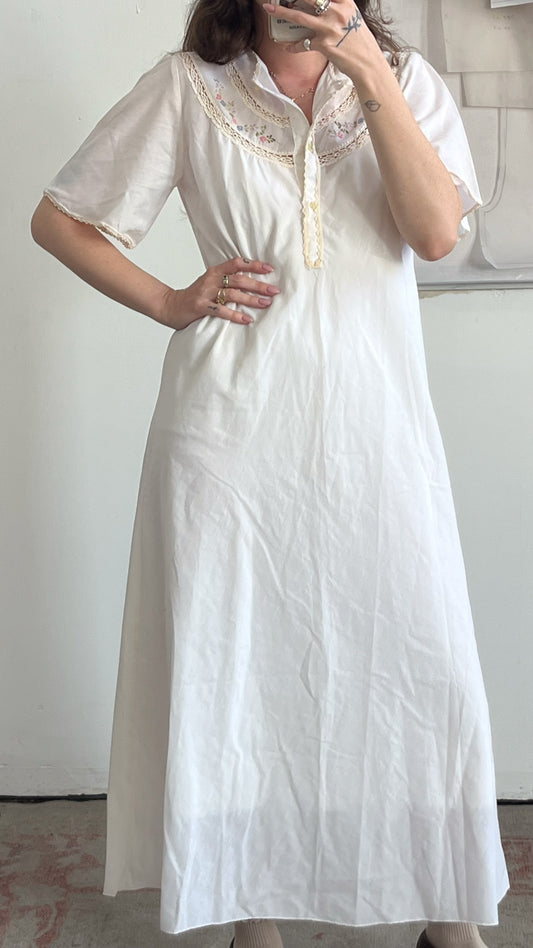 Embroidered Cotton Dress