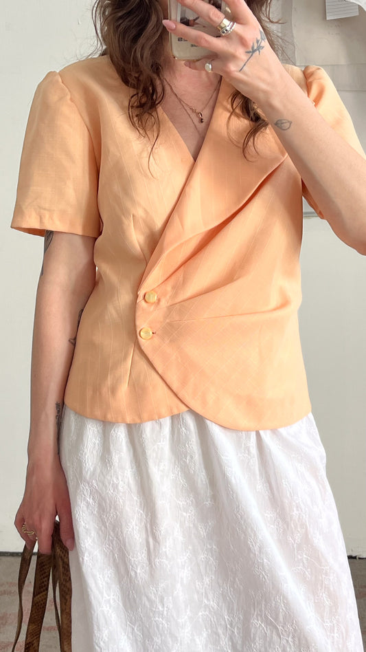 Light Orange Short-Sleeve Jacket