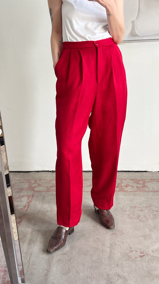 Tailored Red Pants
