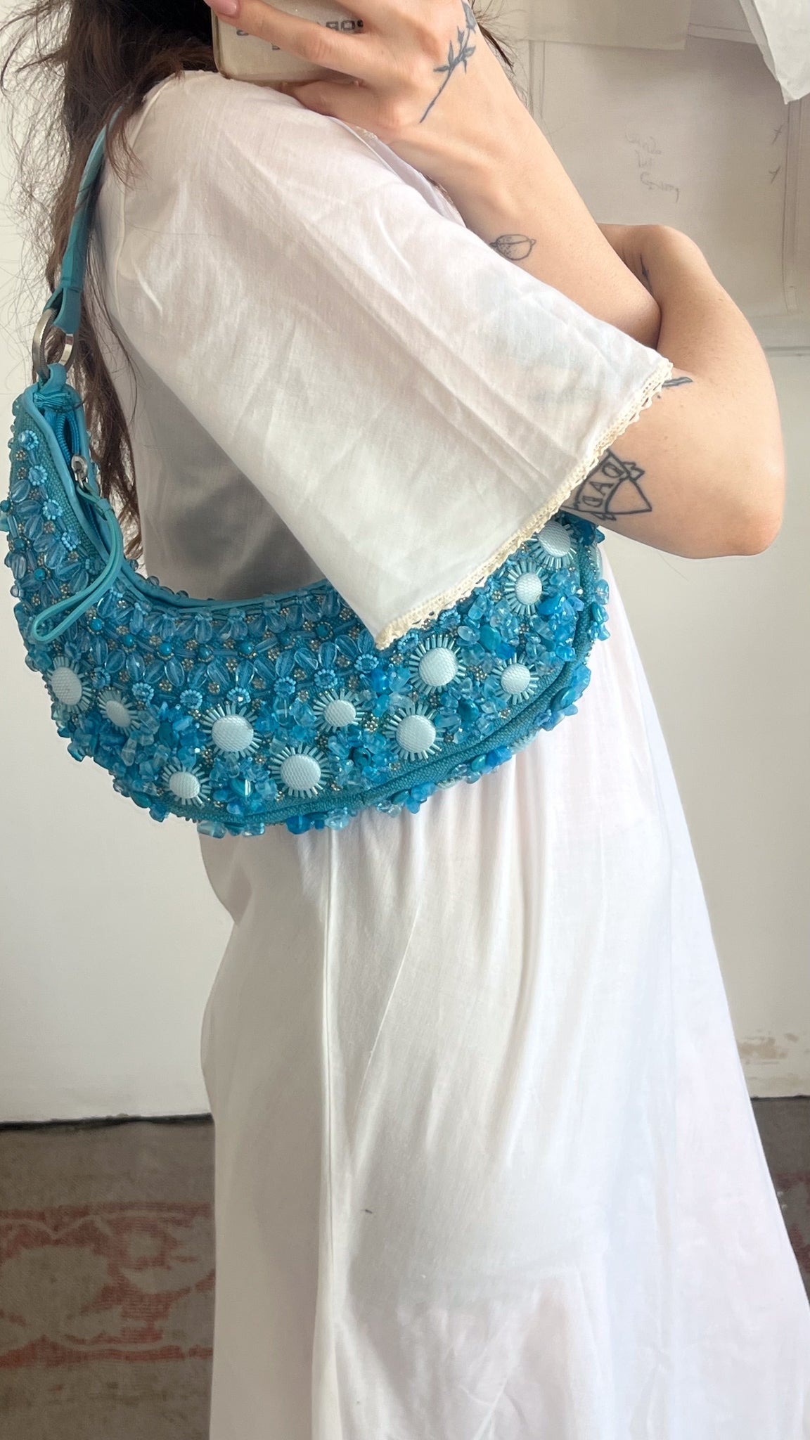 Beaded Shoulder Bag Ann Taylor Y2K