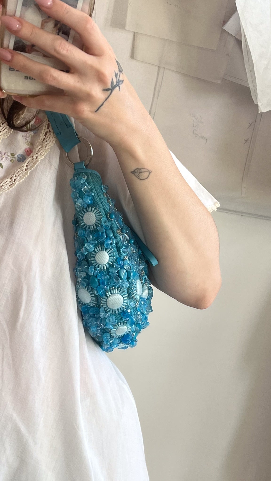 Beaded Shoulder Bag Ann Taylor Y2K