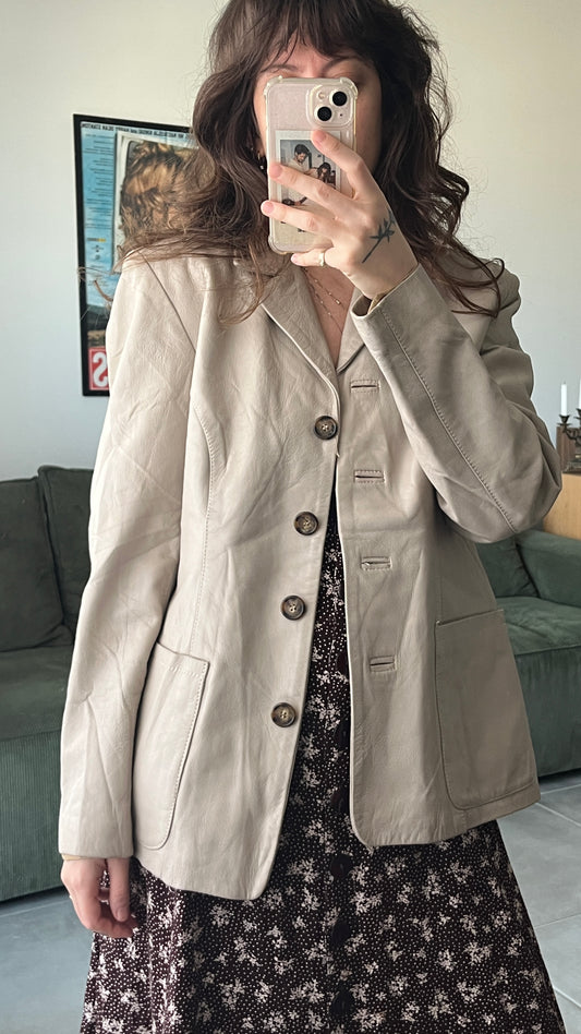 Light Tailored Leather Jacket