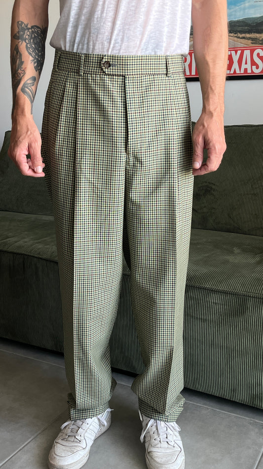 Checked Tailored Pants