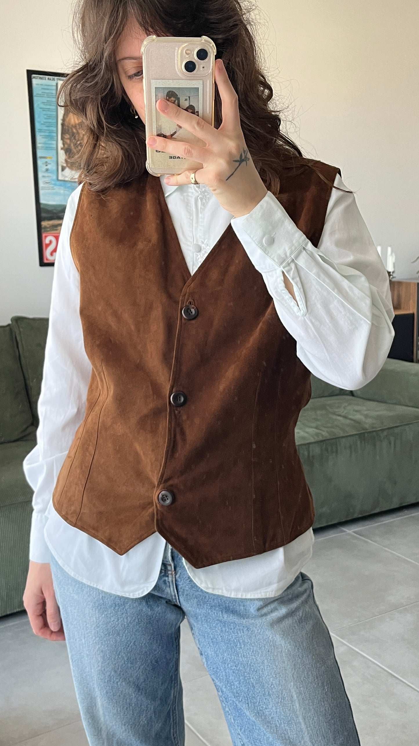 Brown Suede Vest