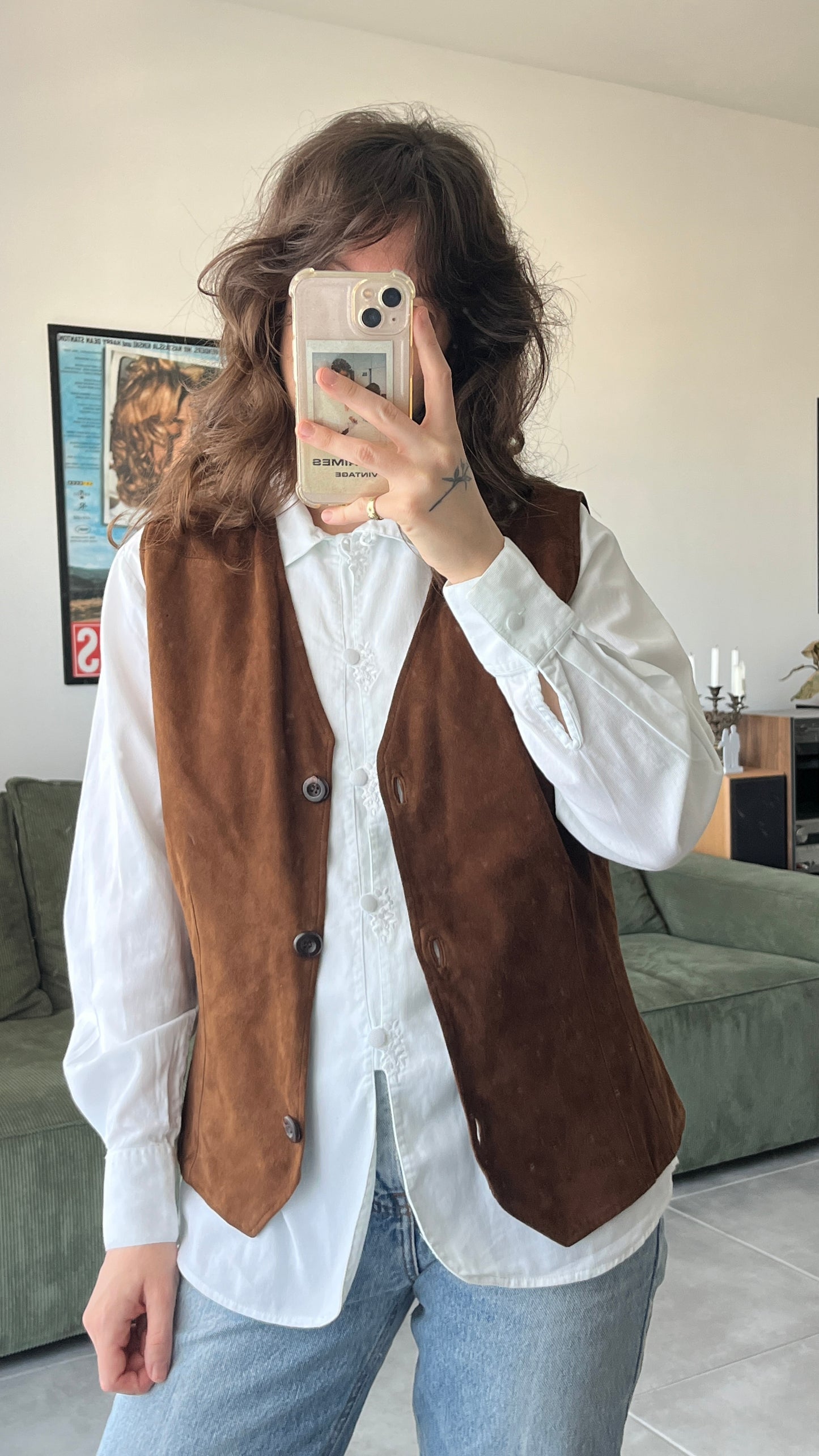 Brown Suede Vest