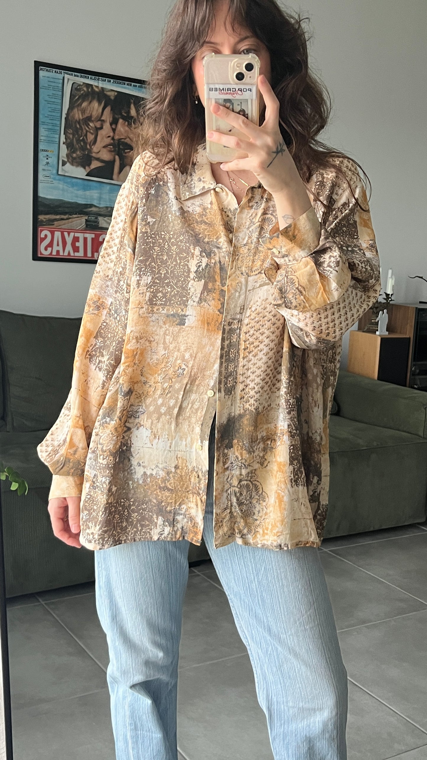 90s Print Buttoned Shirt