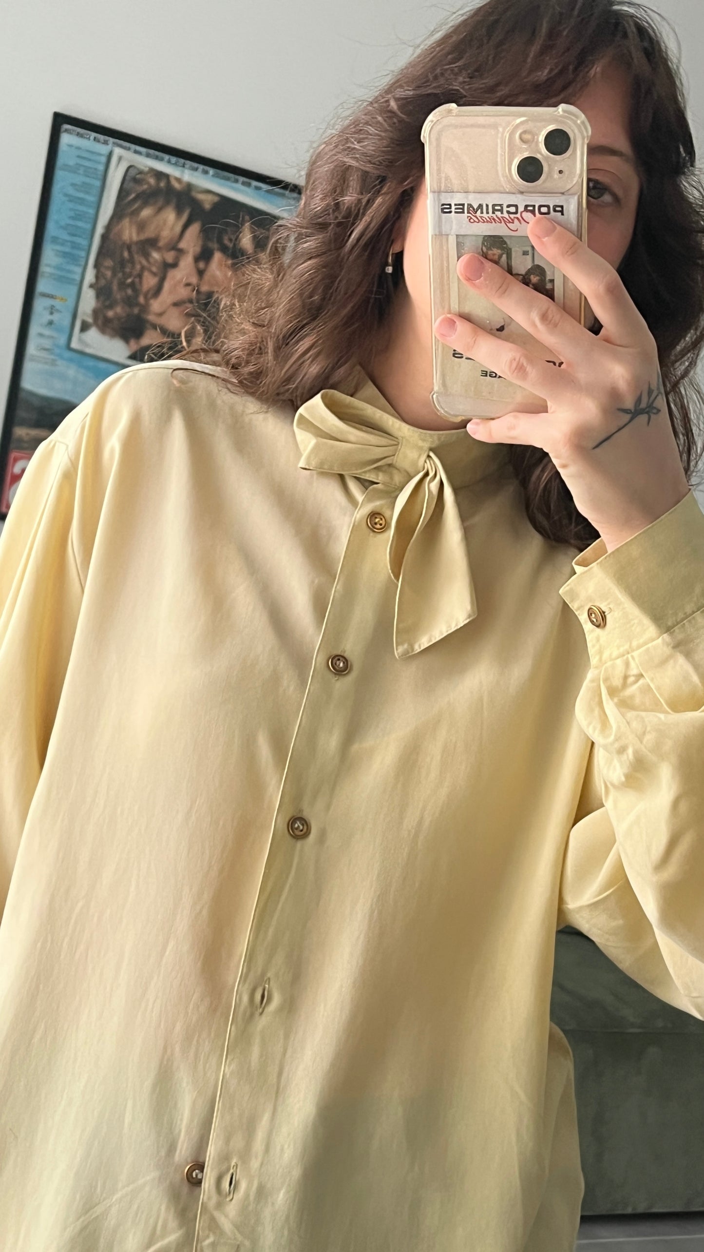 Collar-Tie Buttoned Shirt