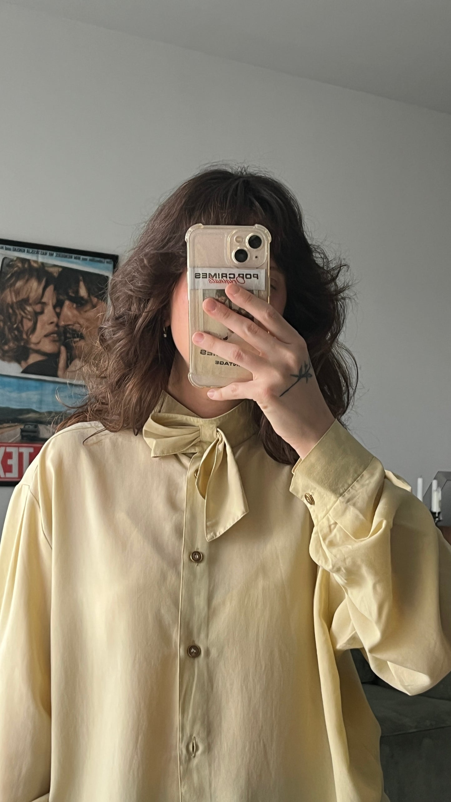 Collar-Tie Buttoned Shirt