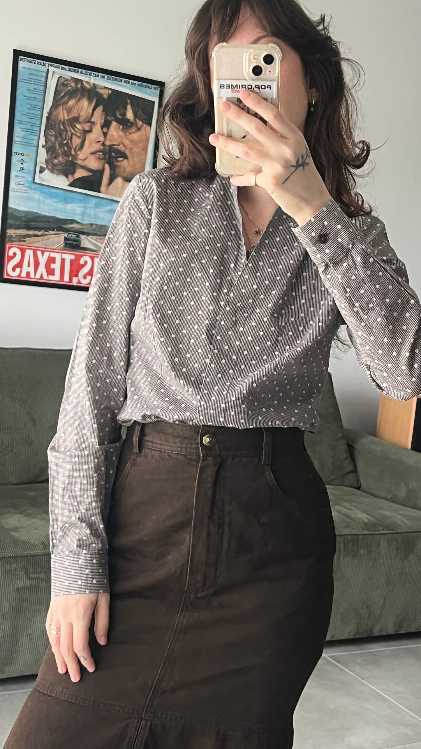 Tailored Brown Button-Down Shirt