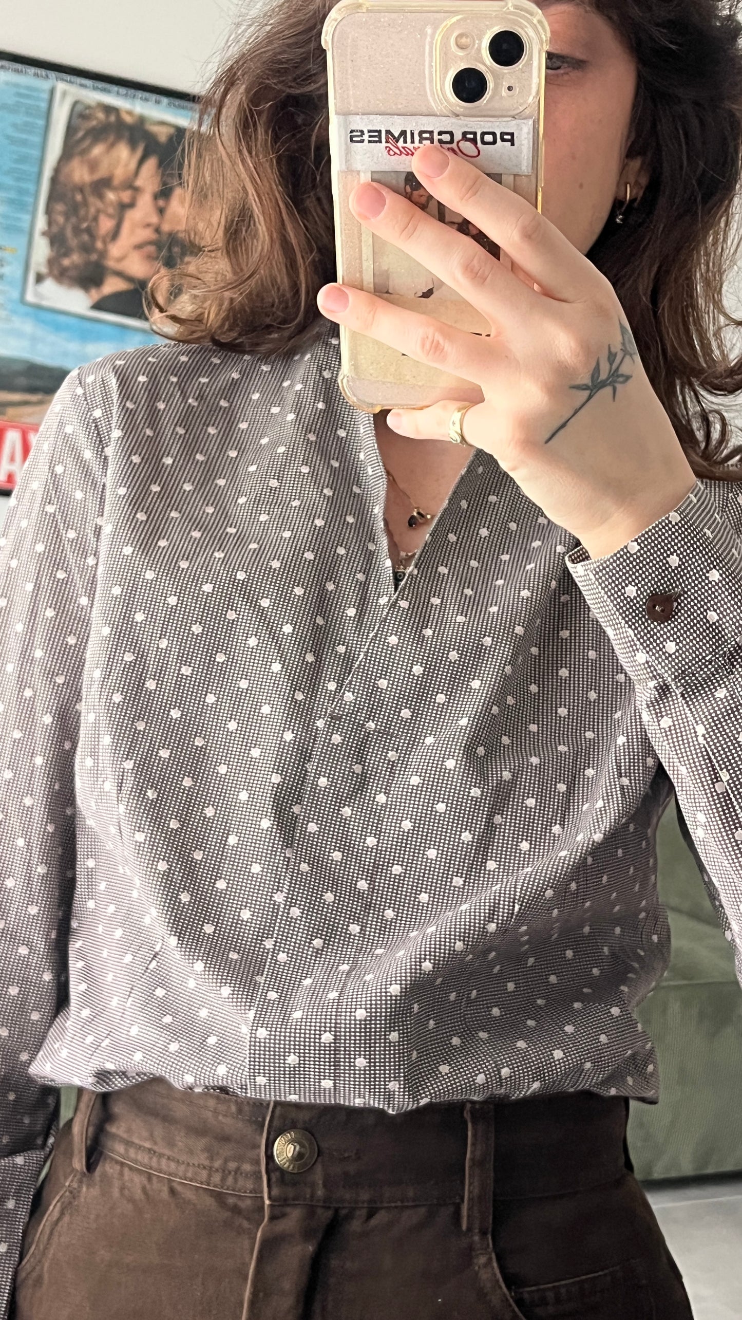 Tailored Brown Button-Down Shirt