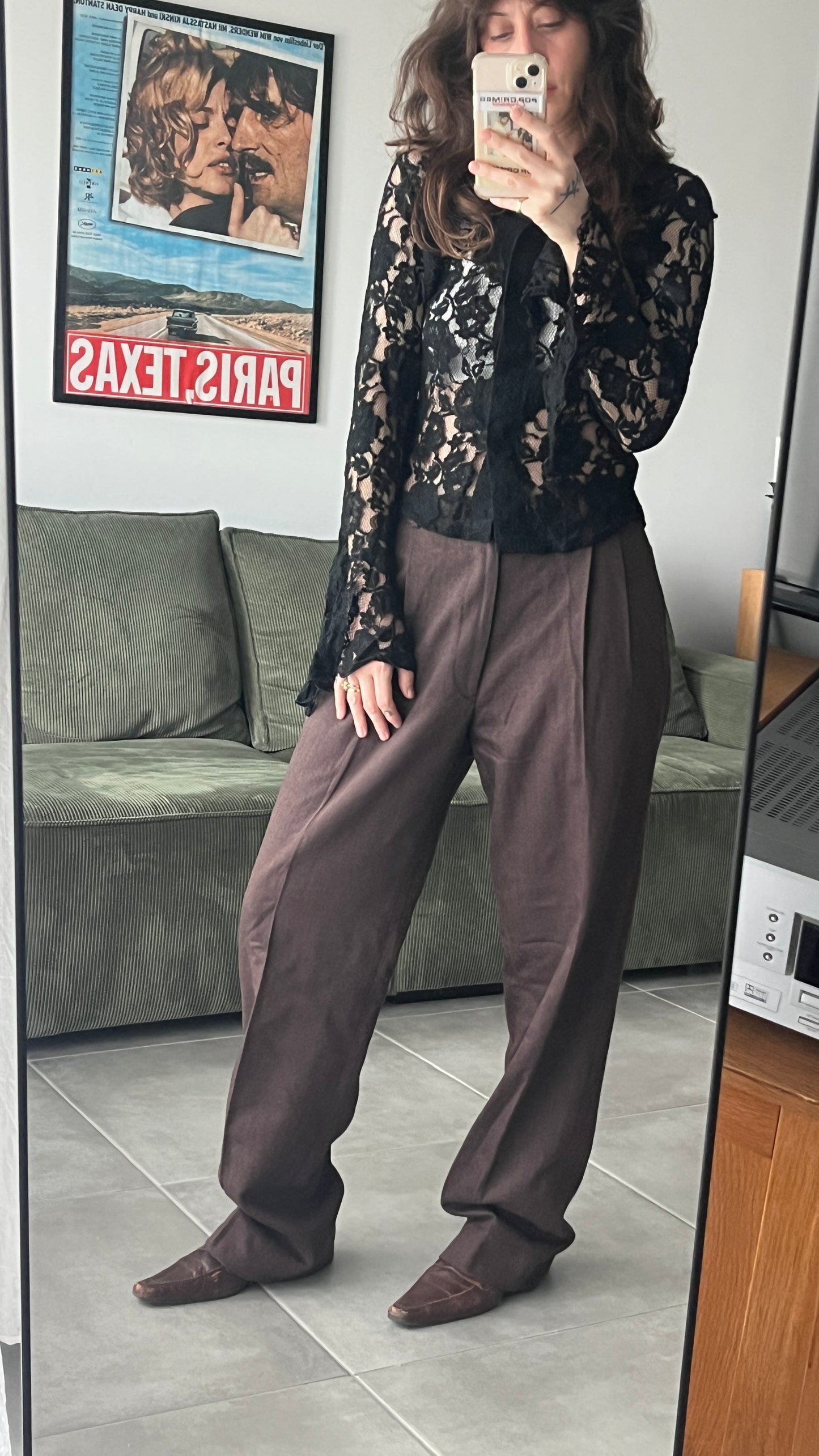 Lace Blouse with Bell Sleeves