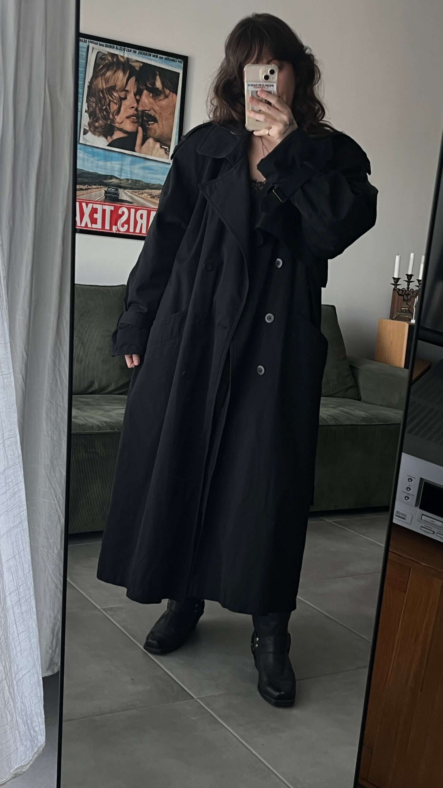 Long Black Trench Coat