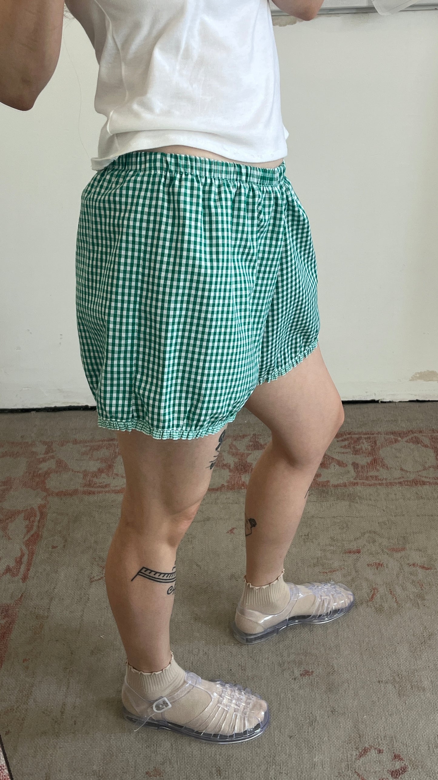 Handmade Checkered Shorts