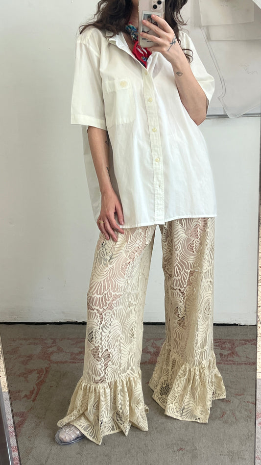 Handmade Lace Ruffle Pants