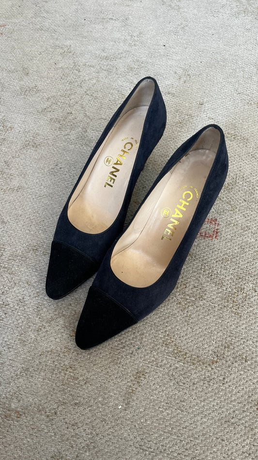 Chanel Suede Heels