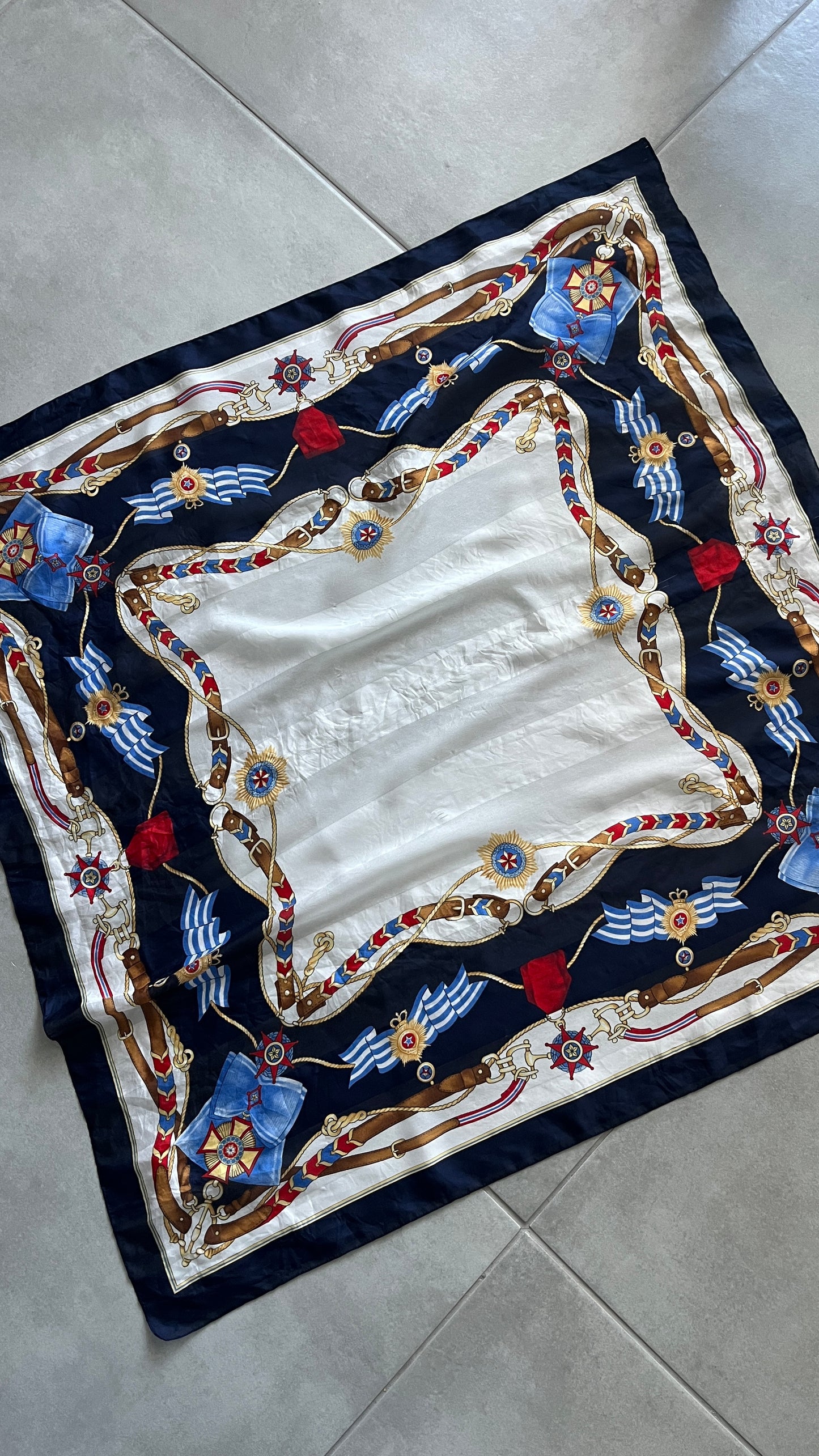 Large Belt-Print Scarf