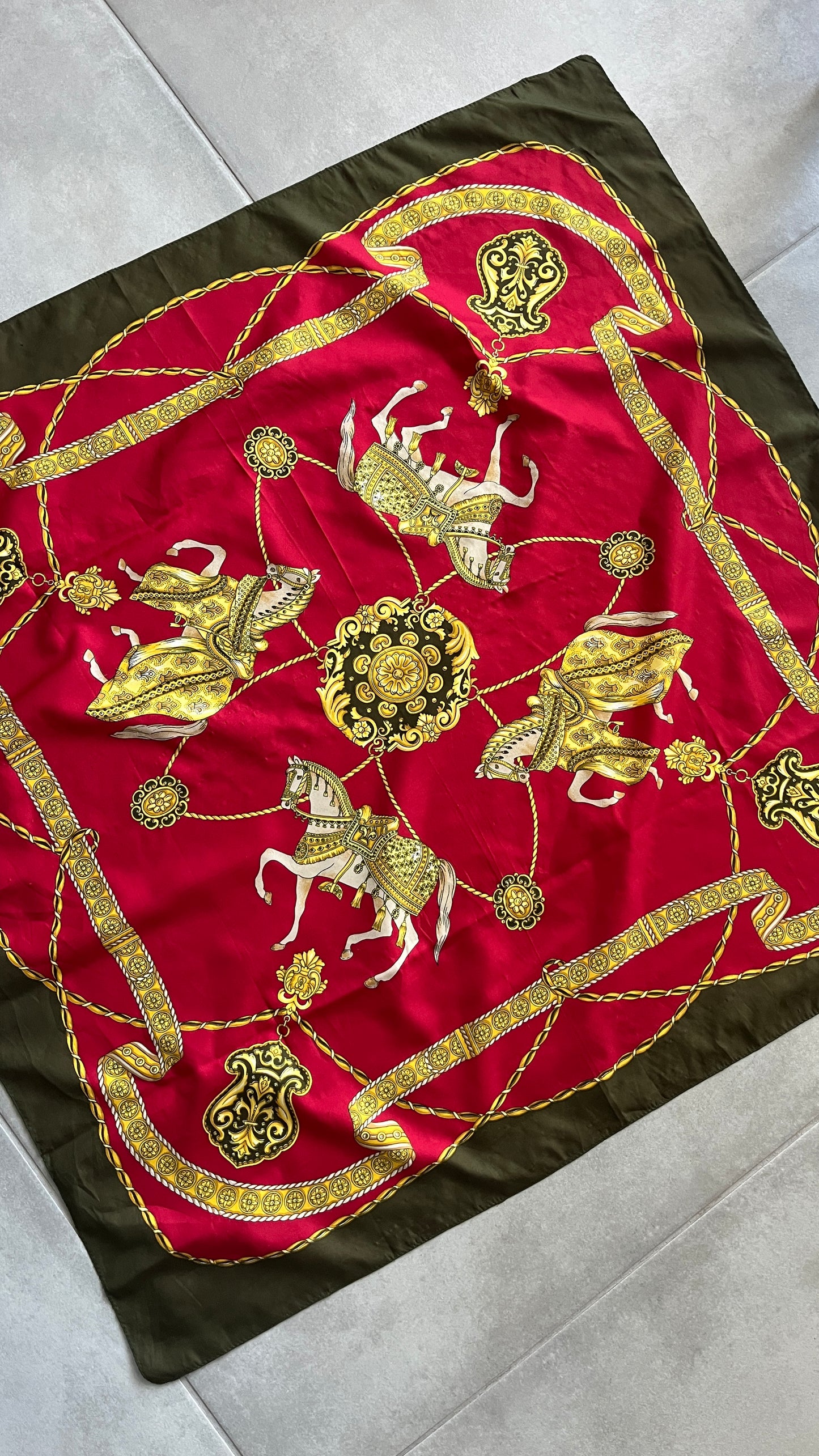 Large Horse-Print Scarf