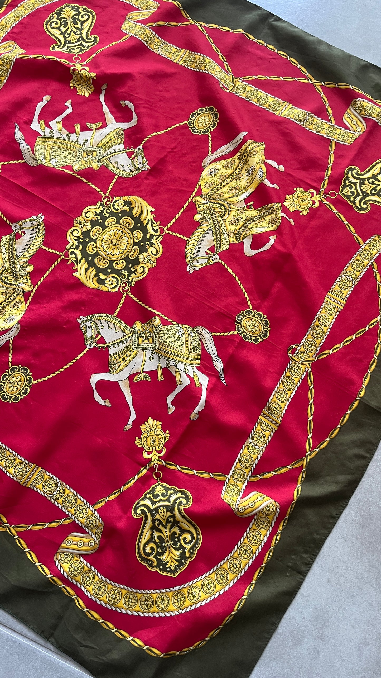 Large Horse-Print Scarf