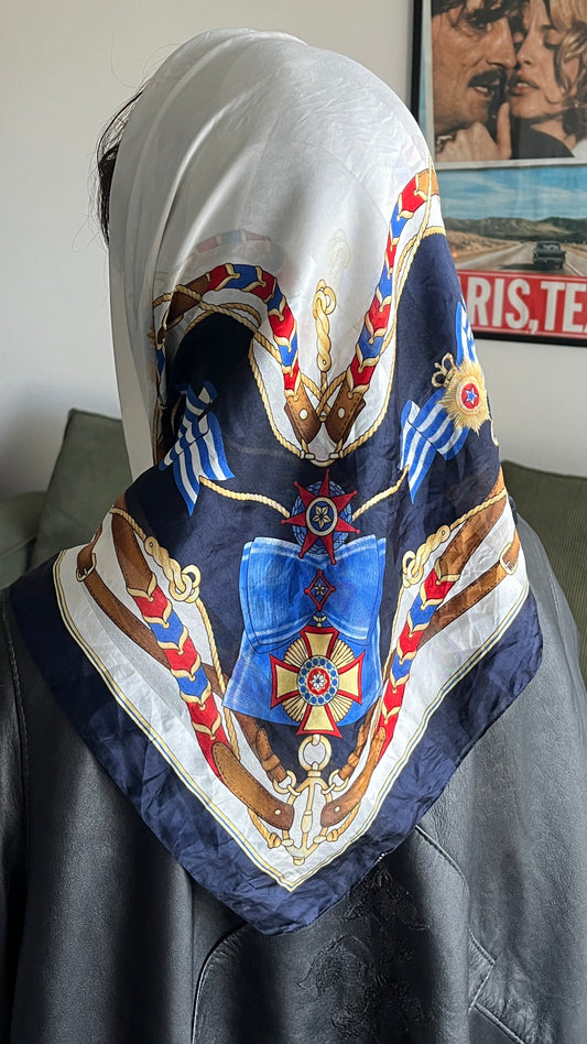 Large Belt-Print Scarf