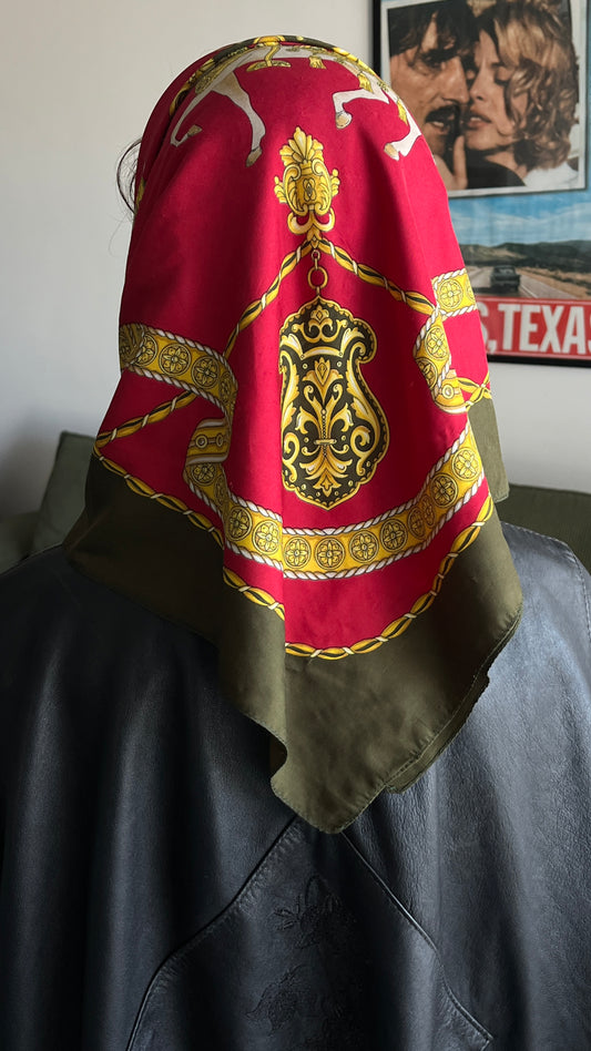 Large Horse-Print Scarf