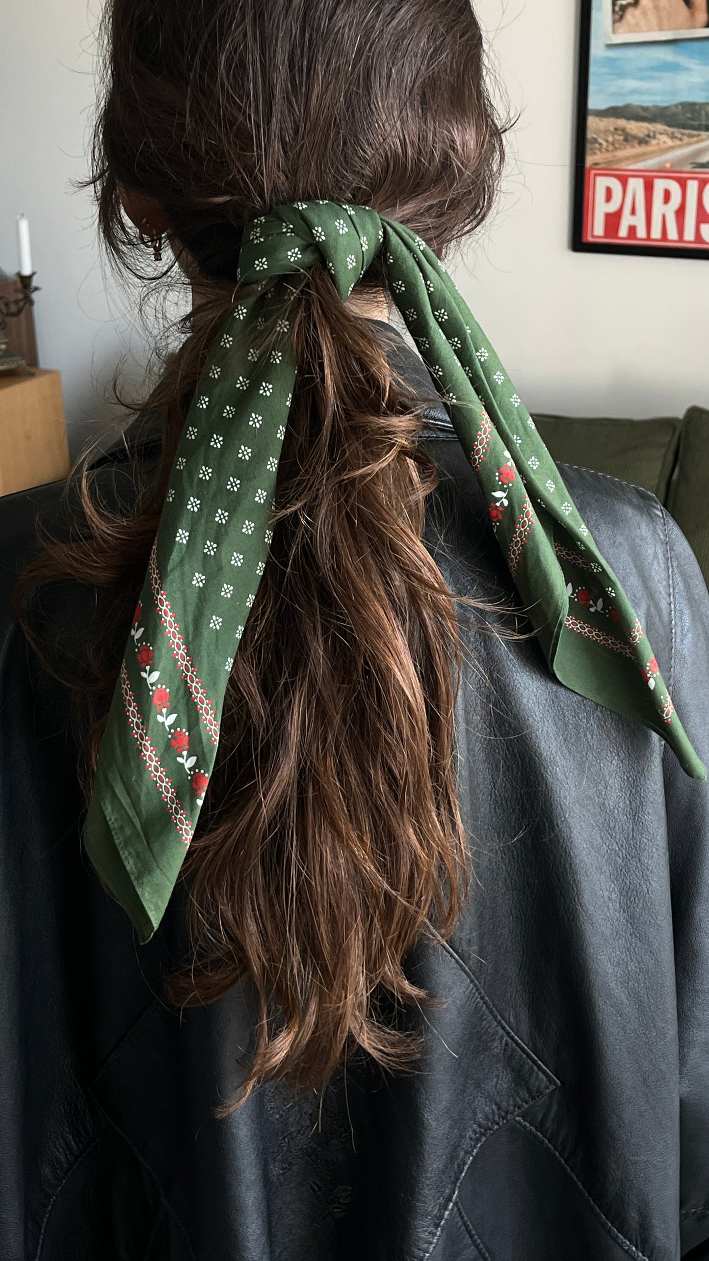 Green Cotton Bandana