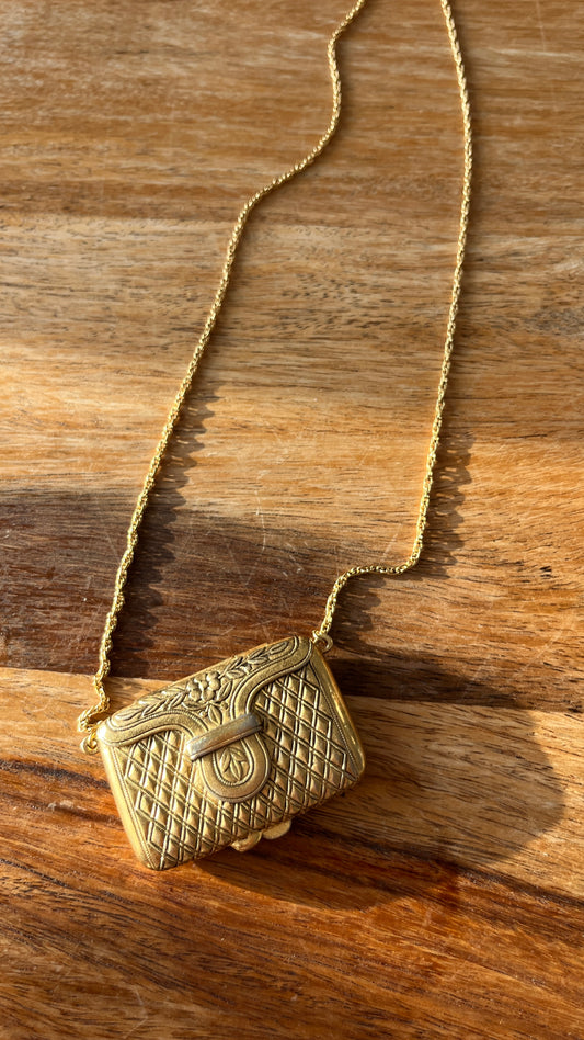 1970s Perfume Pendant Necklace by Estée Lauder