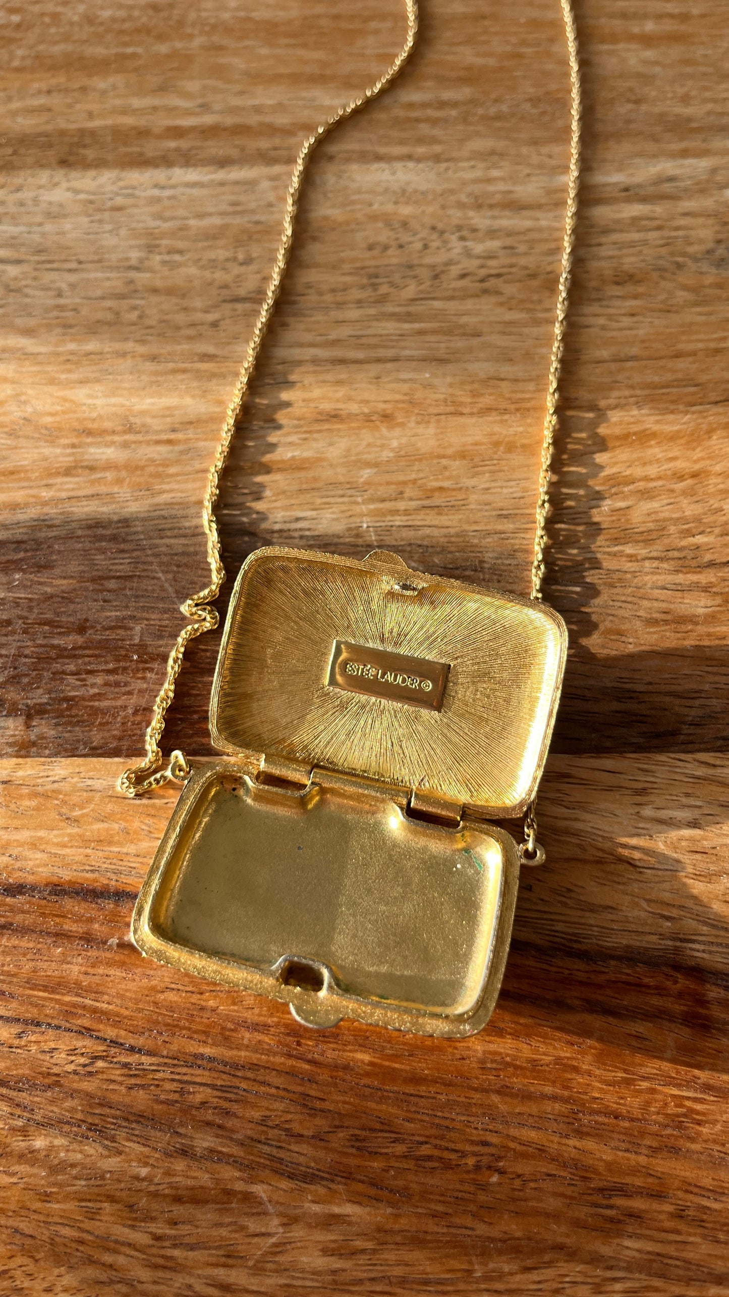 1970s Perfume Pendant Necklace by Estée Lauder