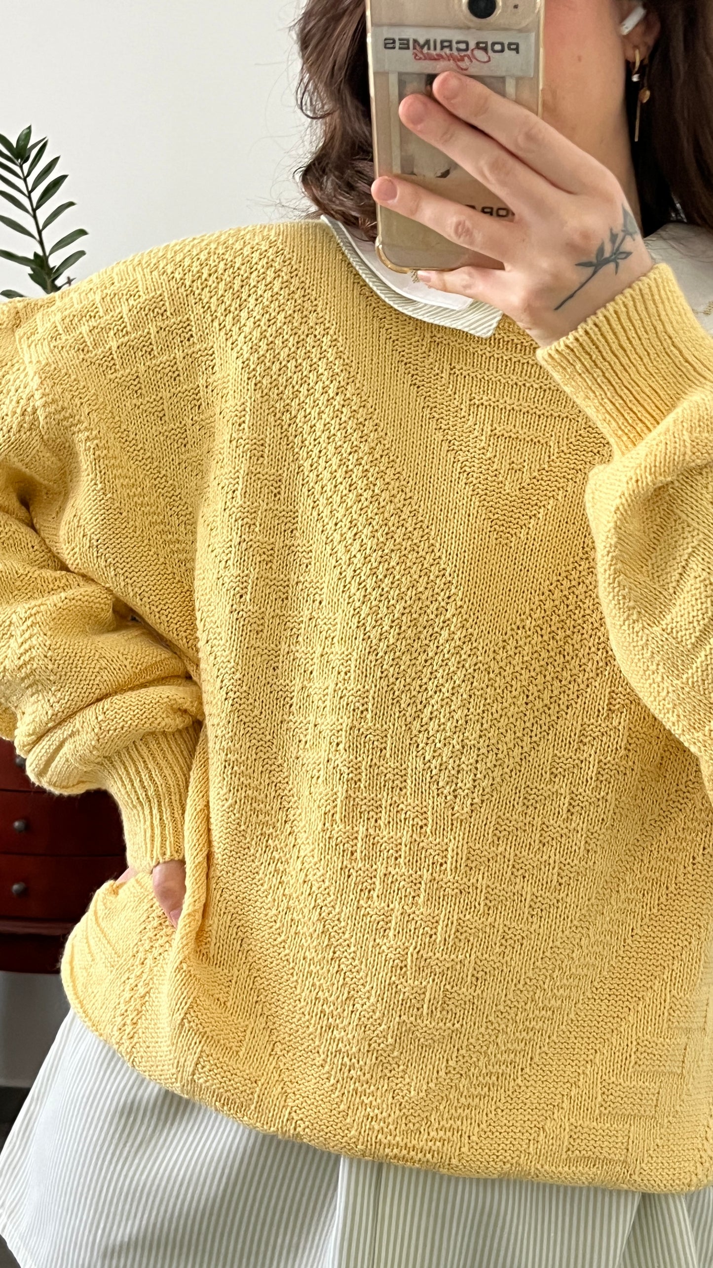 Yellow Knitted Sweater