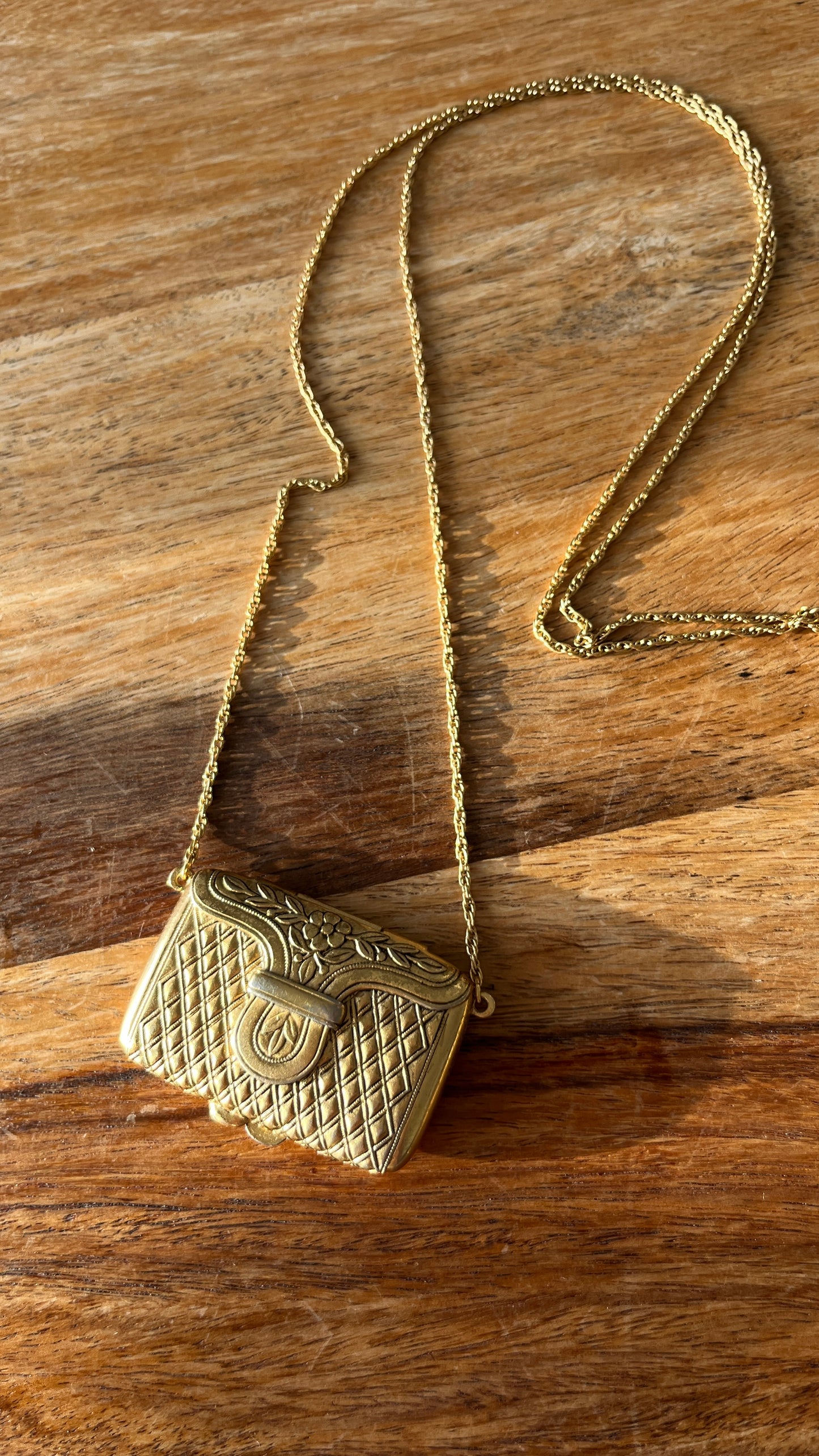 1970s Perfume Pendant Necklace by Estée Lauder