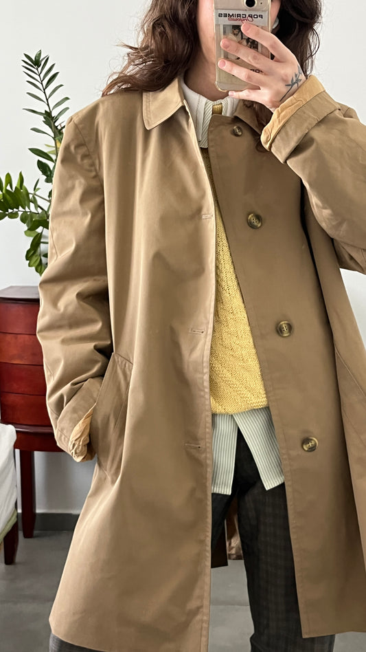 Brown Midi Trench Coat
