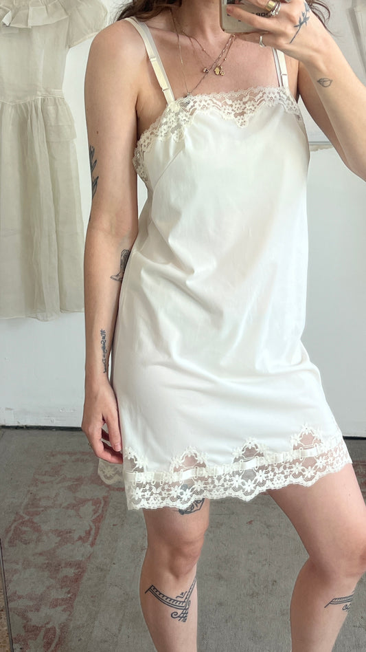 Cream Slip Dress
