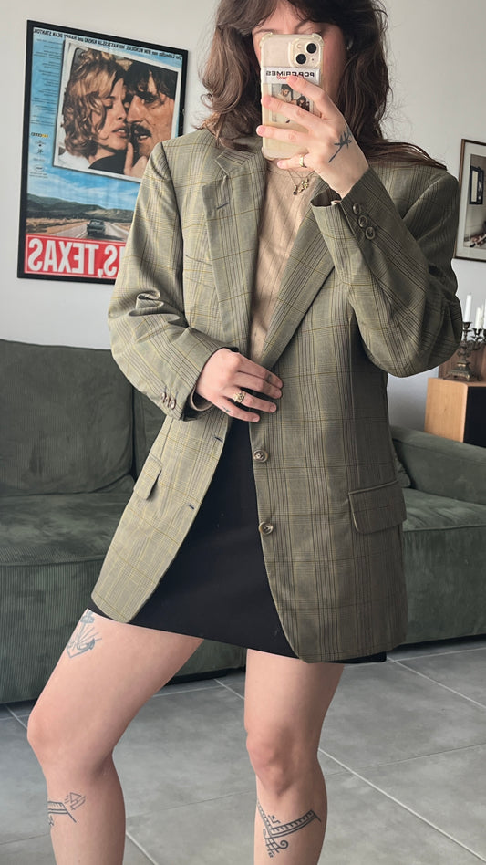 Green Plaid Jacket Trussardi