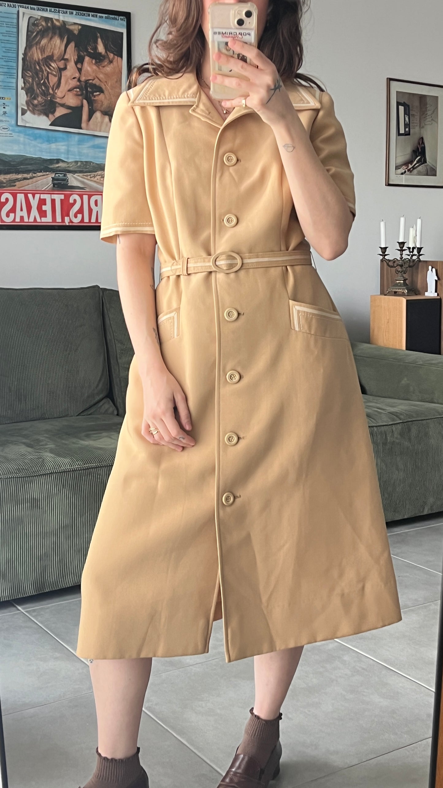 70s Wool Dress - Bat Adam