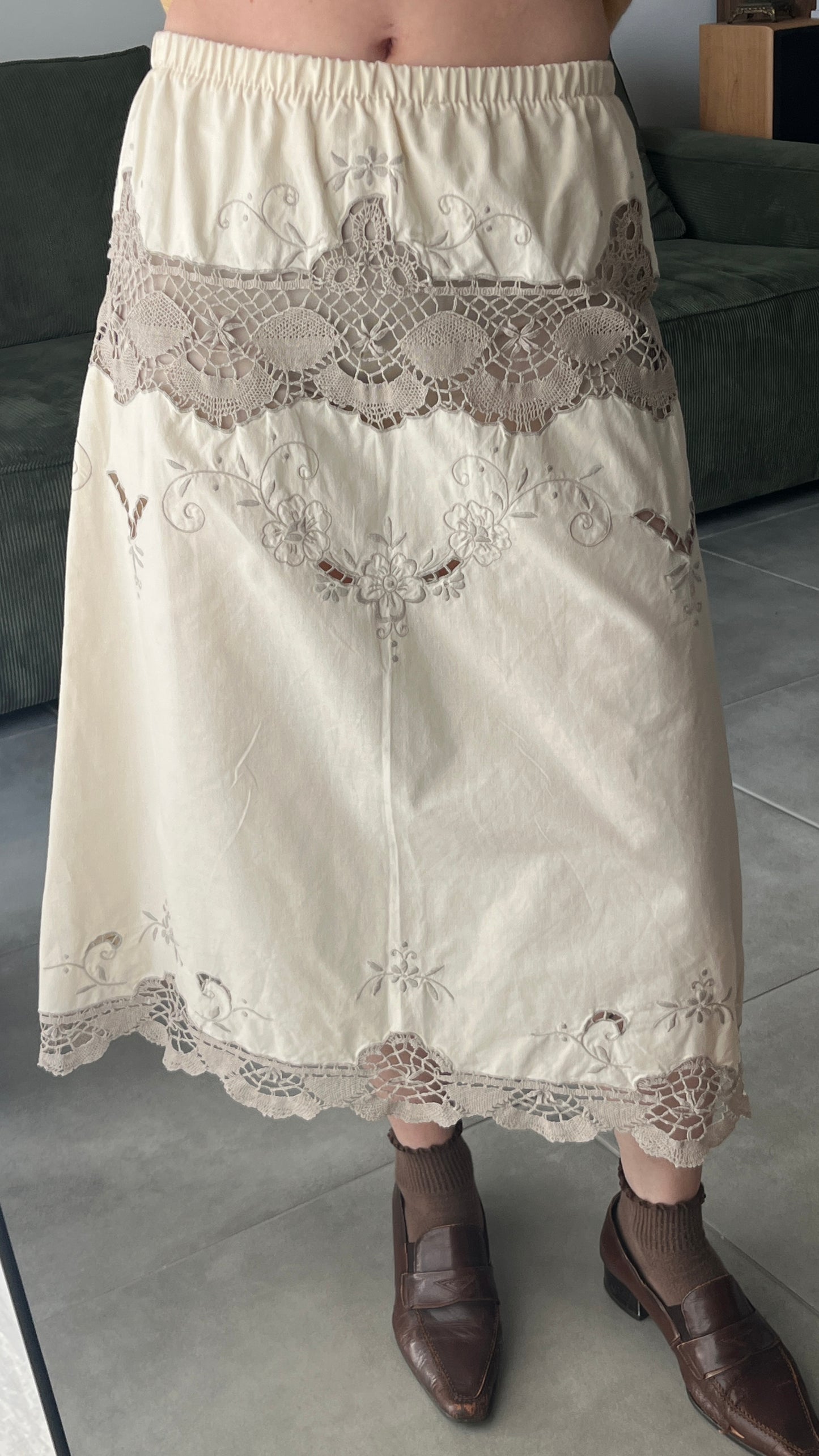 Handmade Skirt from Vintage Fabric