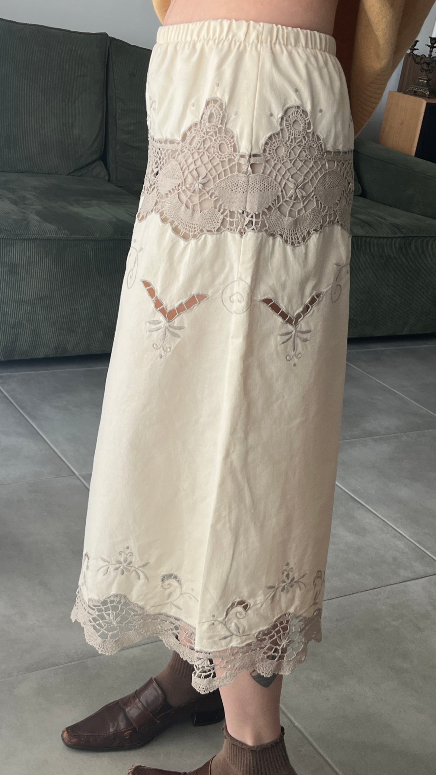 Handmade Skirt from Vintage Fabric