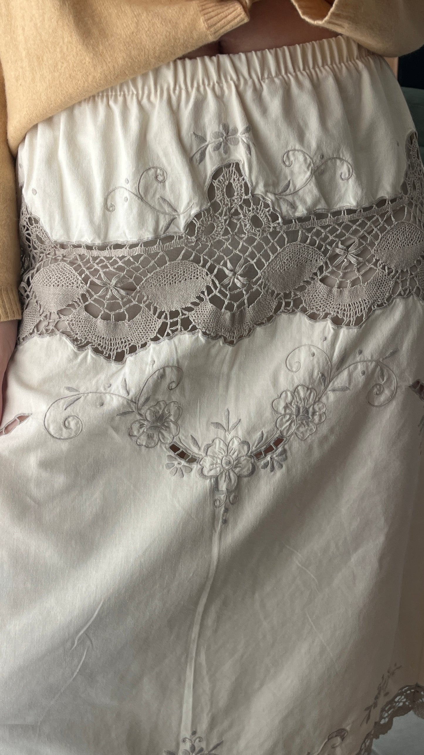 Handmade Skirt from Vintage Fabric