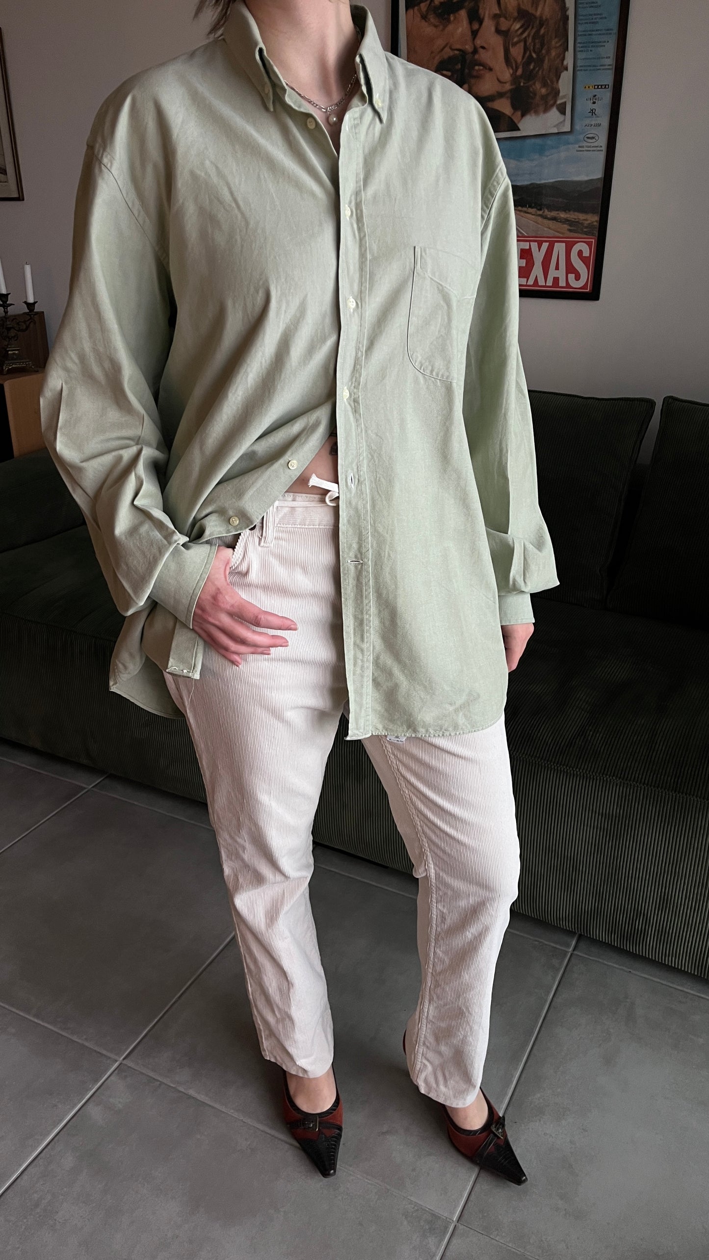 Greenish Men's Button-Down