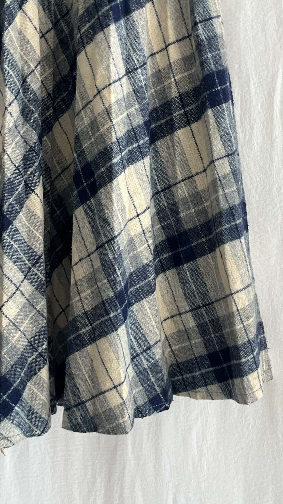 Pleated Plaid Skirt