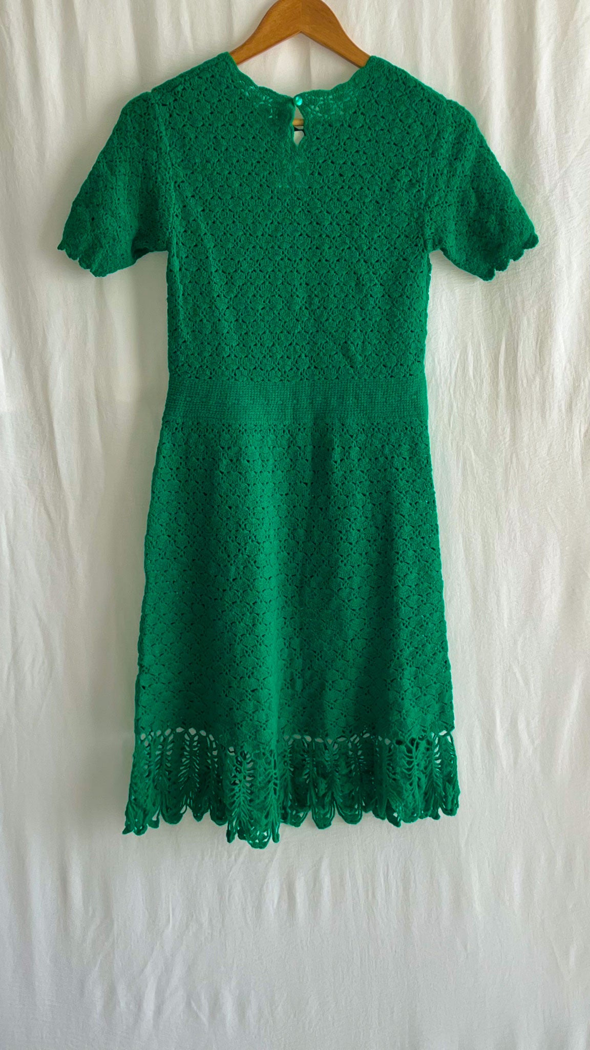 Hand-knitted Green Dress