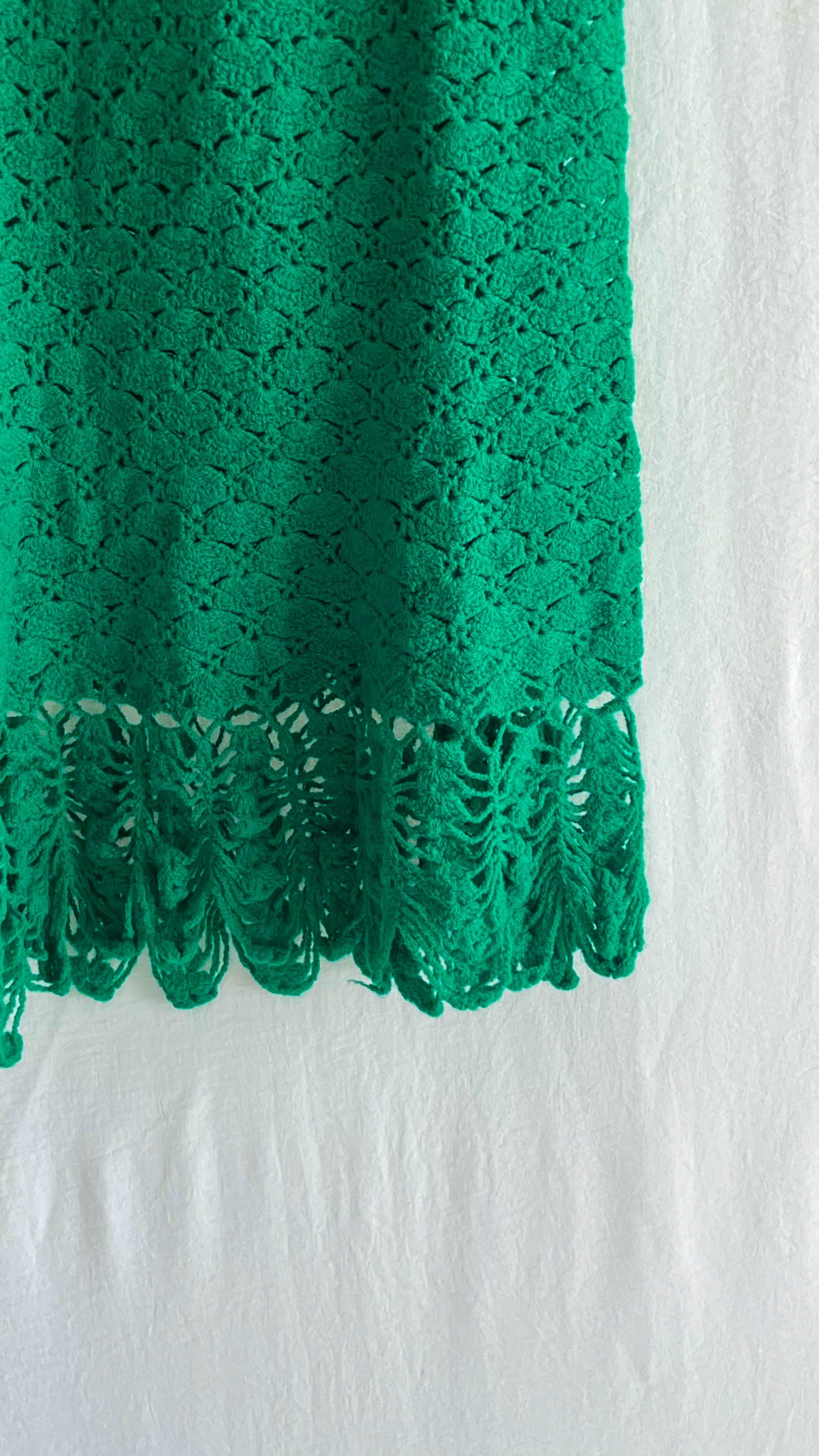 Hand-knitted Green Dress