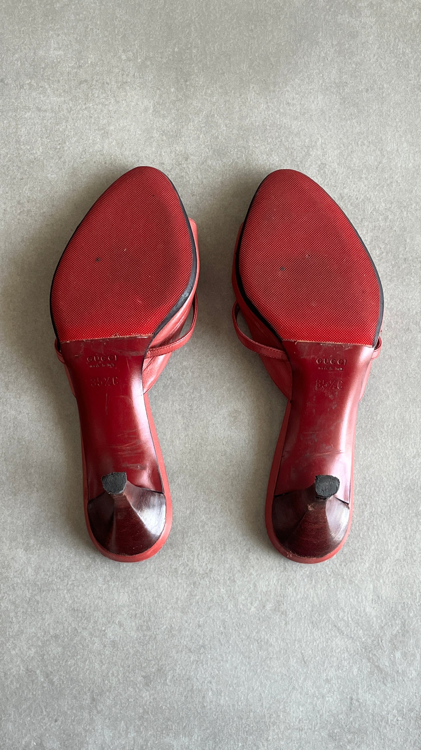 Gucci Kitten Heel Sandals GG Charm