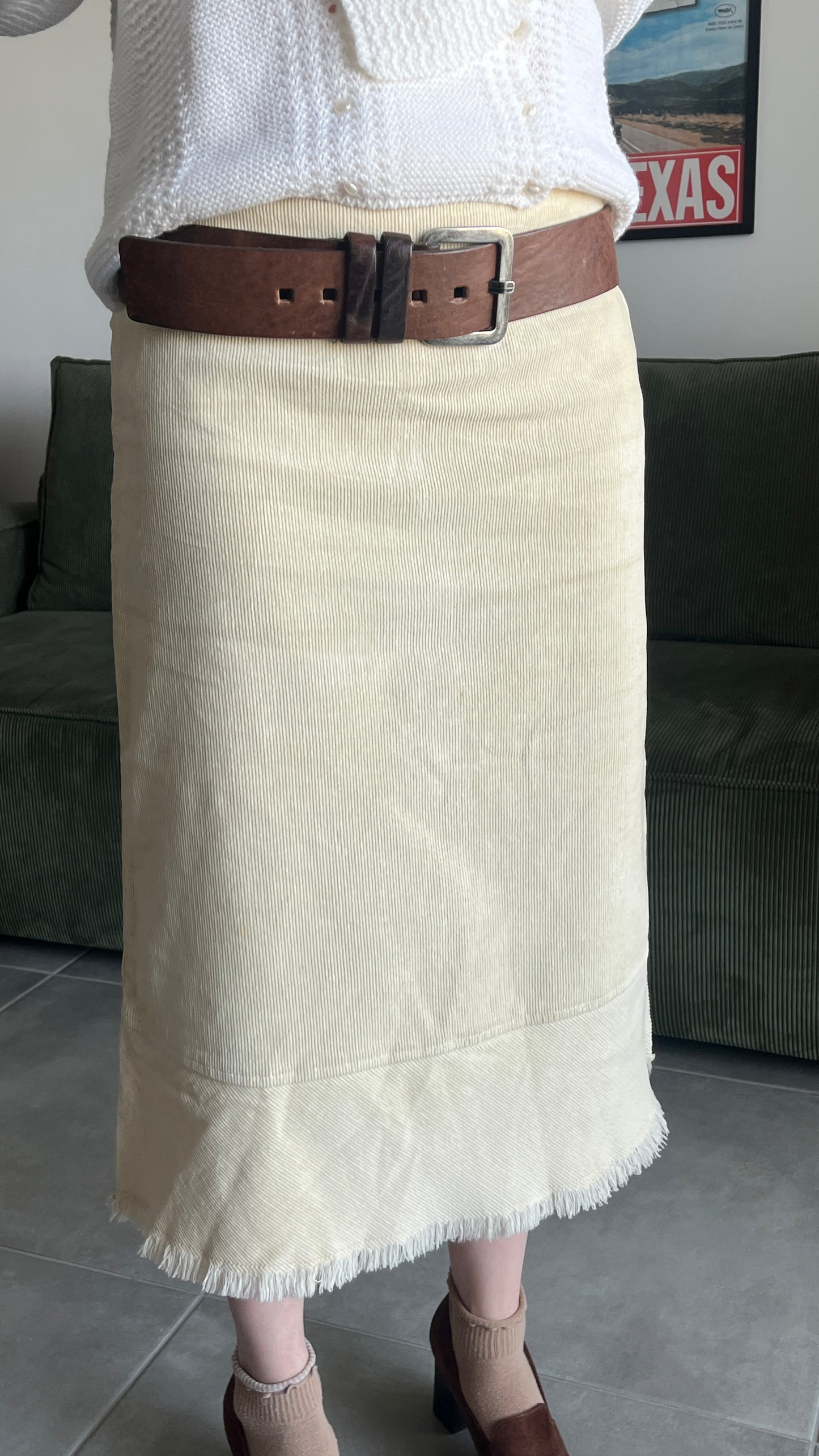 Max & Co. Corduroy Midi Skirt