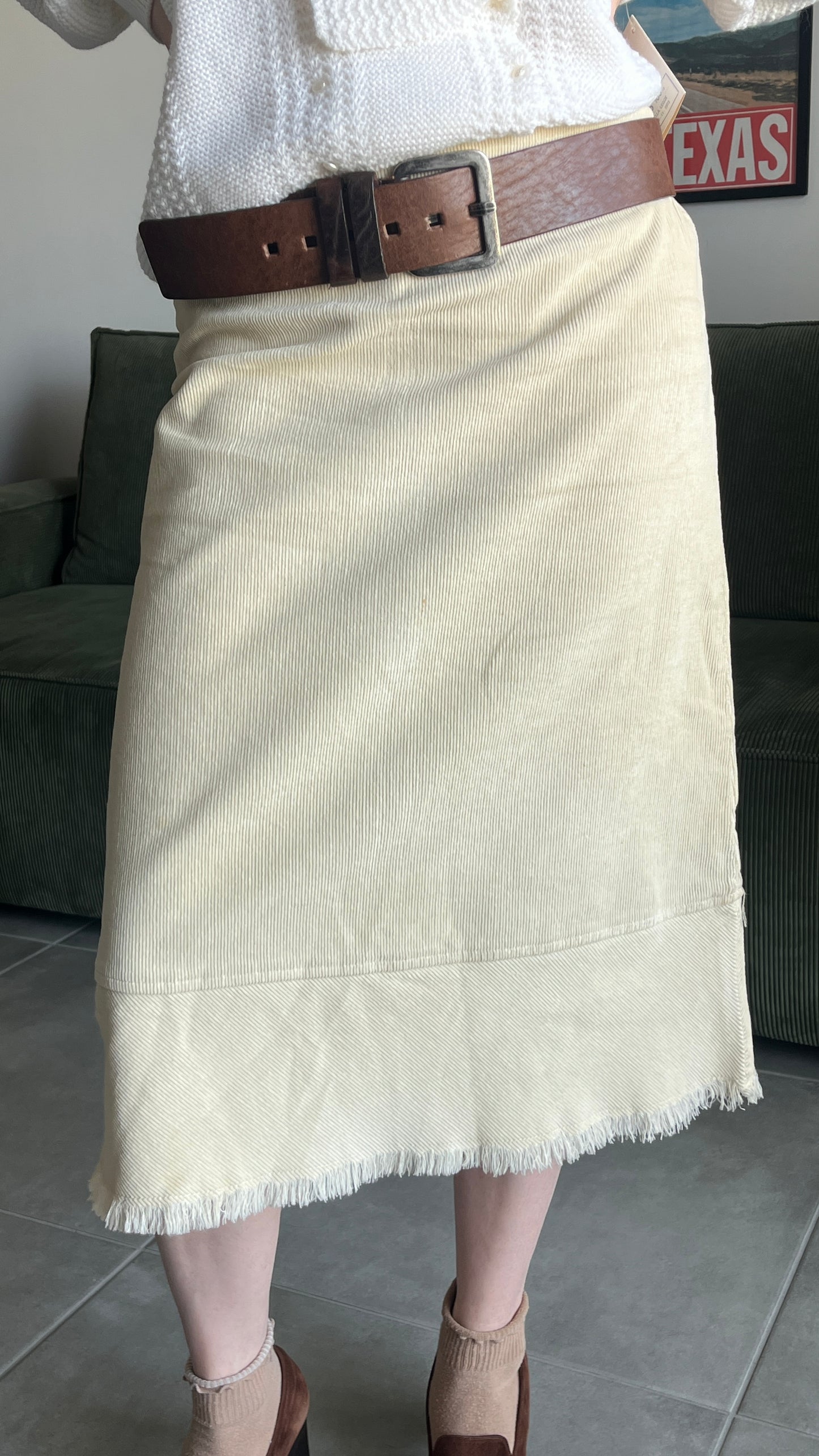 Max & Co. Corduroy Midi Skirt