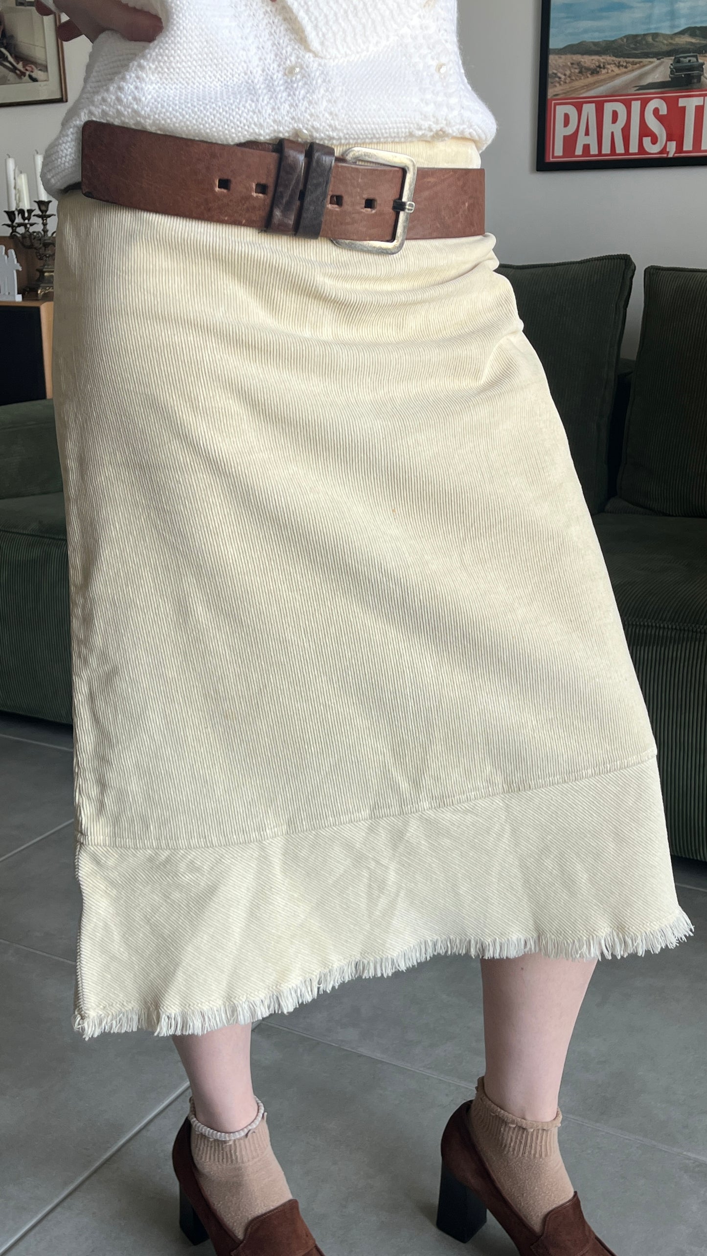 Max & Co. Corduroy Midi Skirt