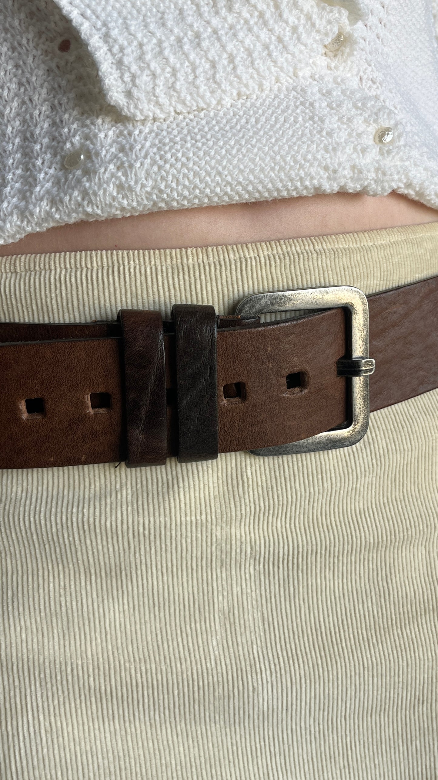 Handmade Thick Leather Belt