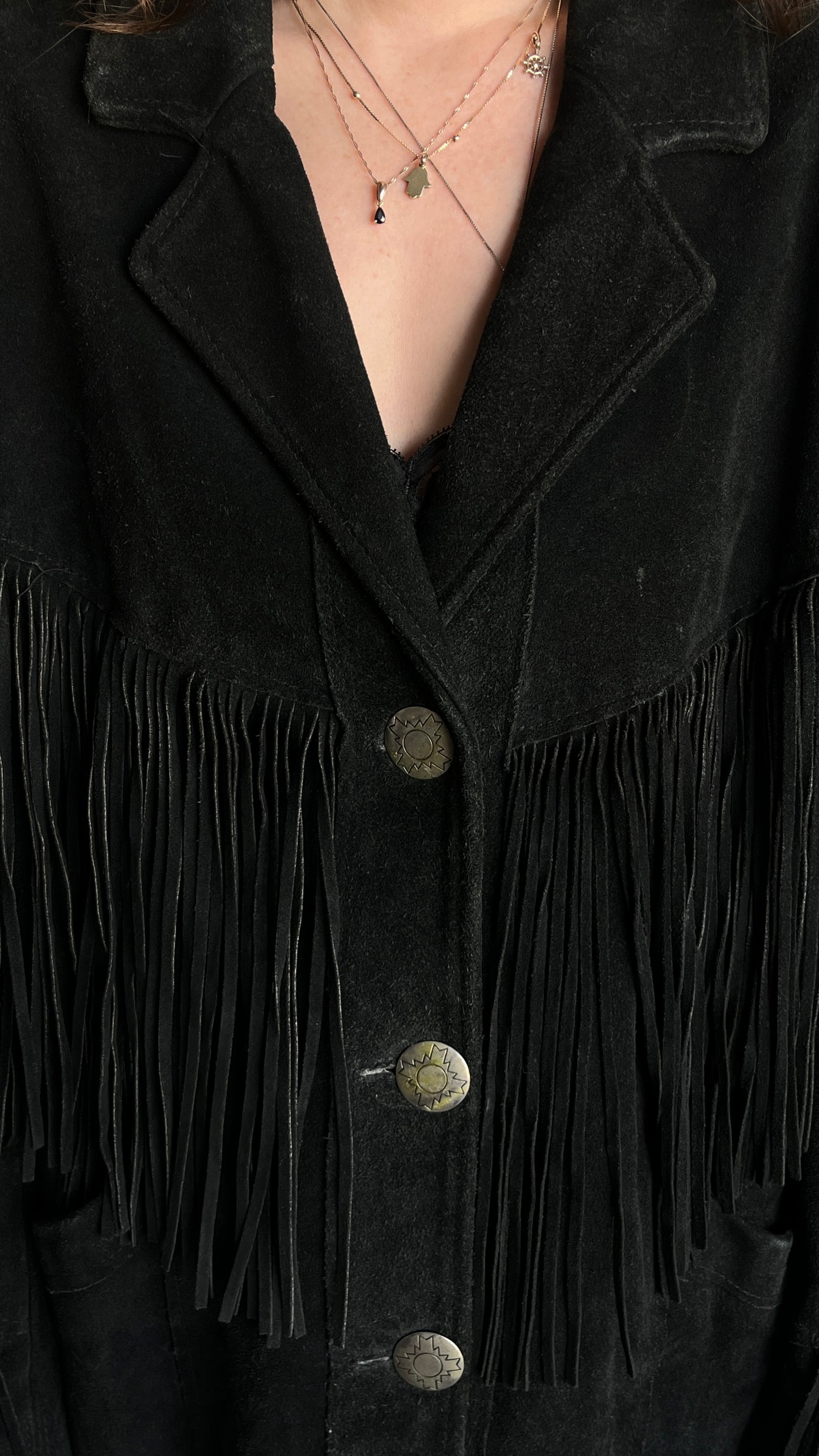 Pioneer Wear Suede Fringe Coat