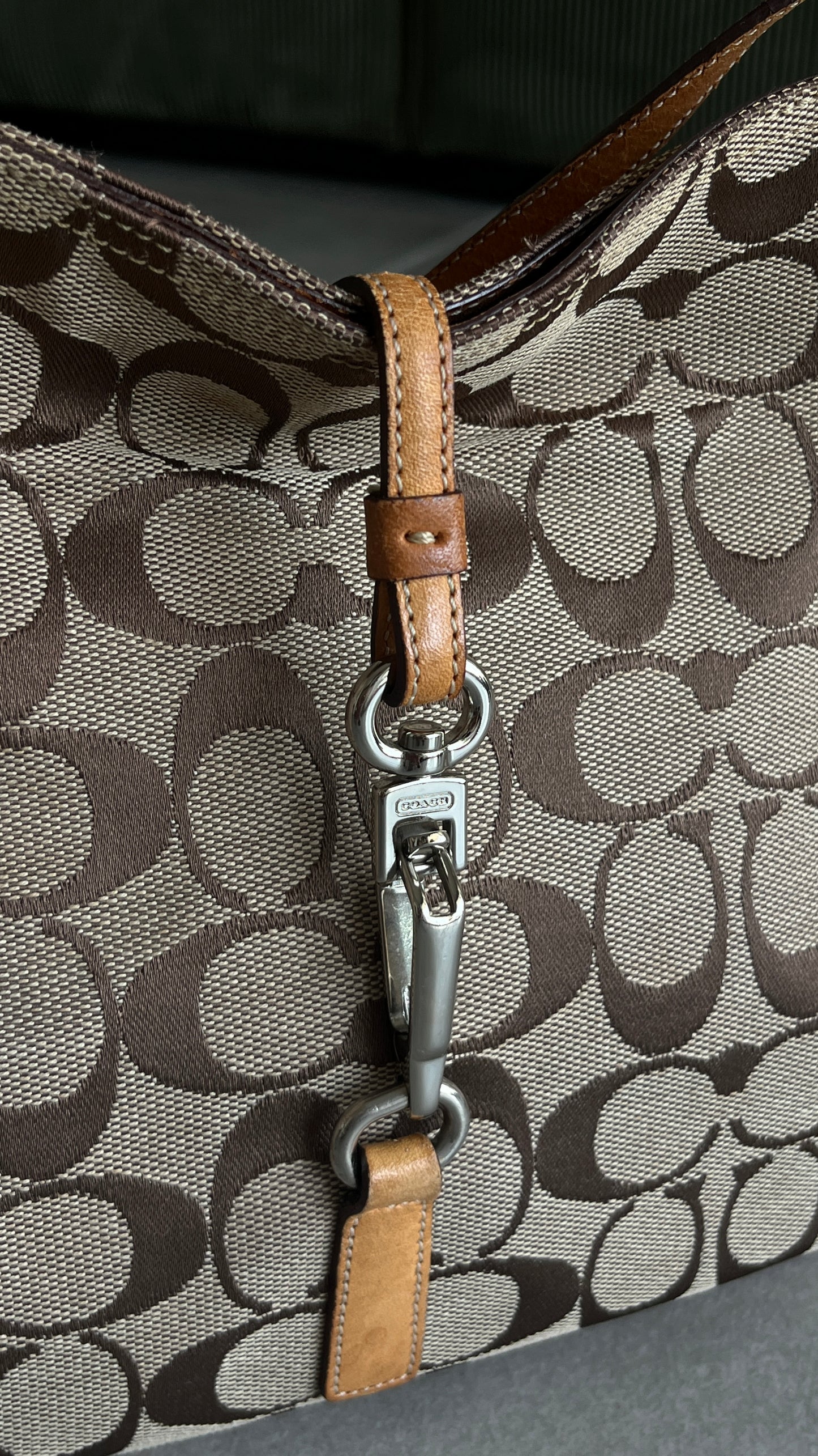 Coach Signature Hampton Hobo Bag