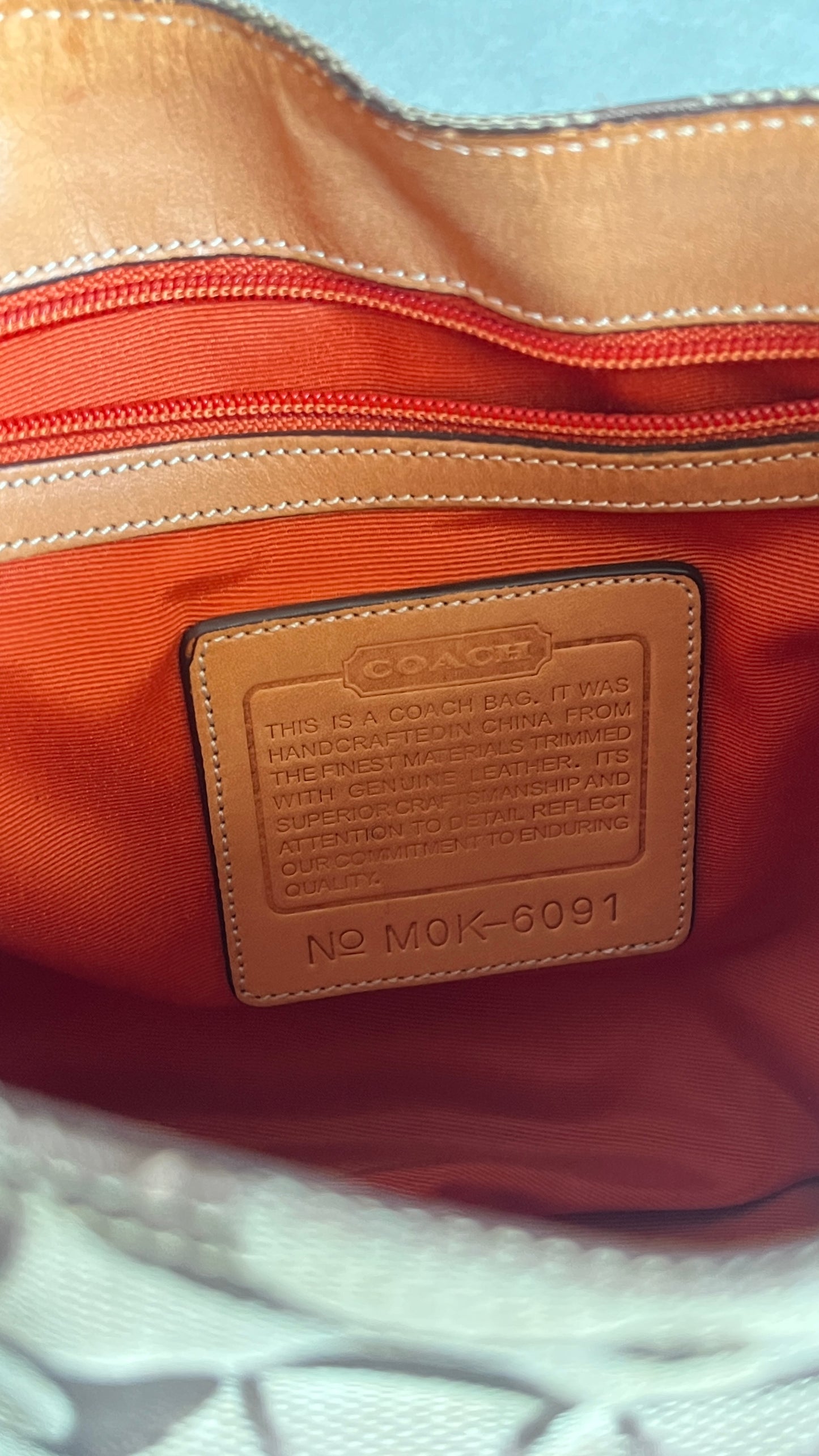 Coach Signature Hampton Hobo Bag